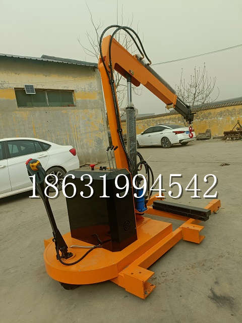 灵丘县自卸车厢随车吊 自制轮式四不像起重机 四驱平板吊 5吨 贵盛